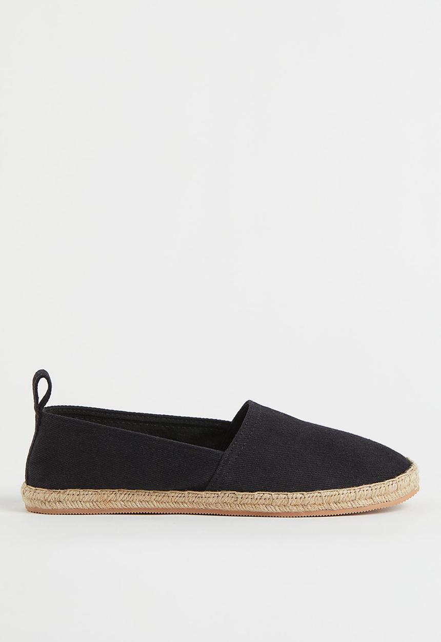 H&M - Cotton espadrilles - black