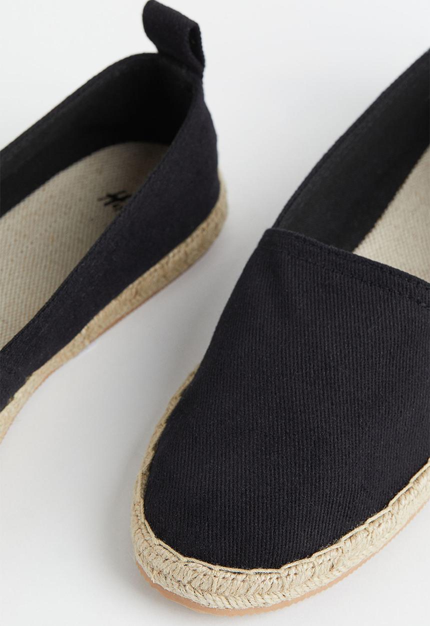 H&M - Cotton espadrilles - black