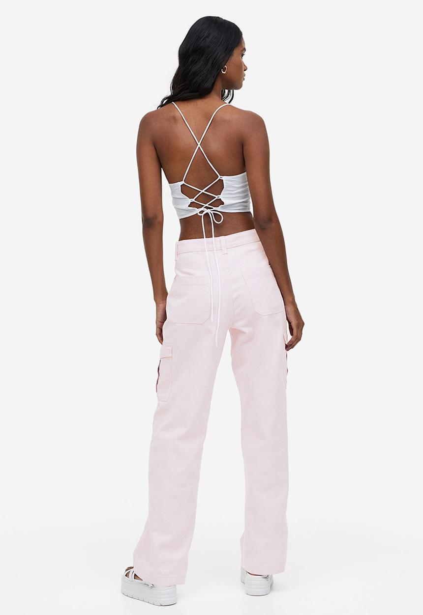 H&M - Twill cargo trousers - pink