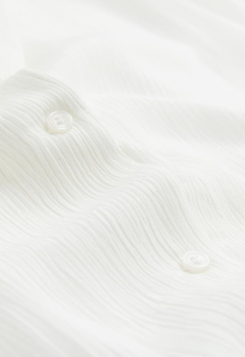 H&M - Oversized resort shirt - white