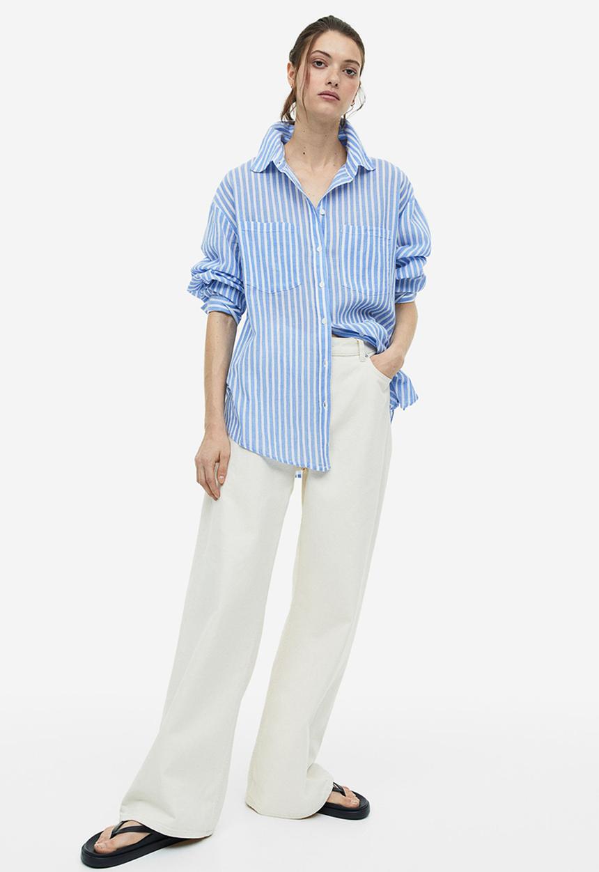H&M - Cotton shirt - blue