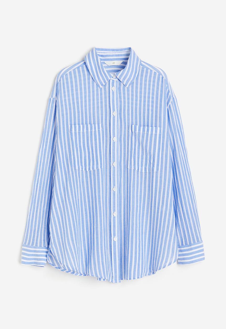 H&M - Cotton shirt - blue