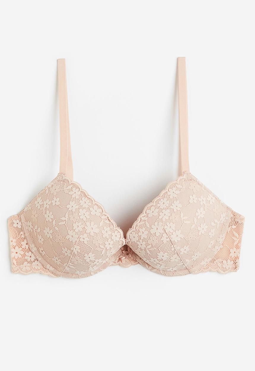 H&M - Push-up lace bra - pink