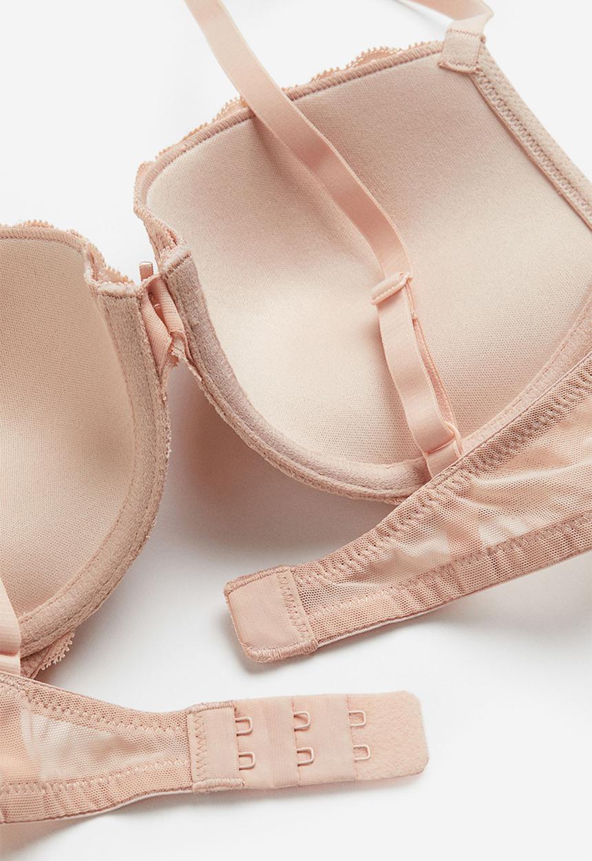 H&M - Push-up lace bra - pink