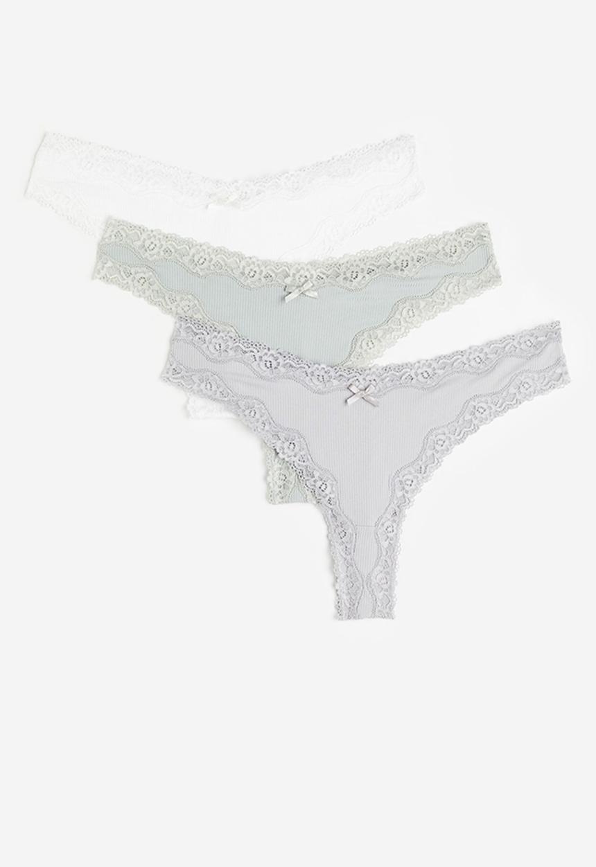 H&M - 3-Pack brazilian briefs - multi 
