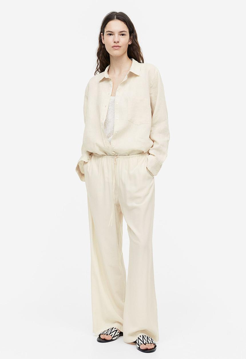 H&M - Wide trousers - beige