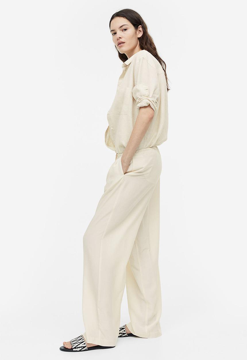 H&M - Wide trousers - beige