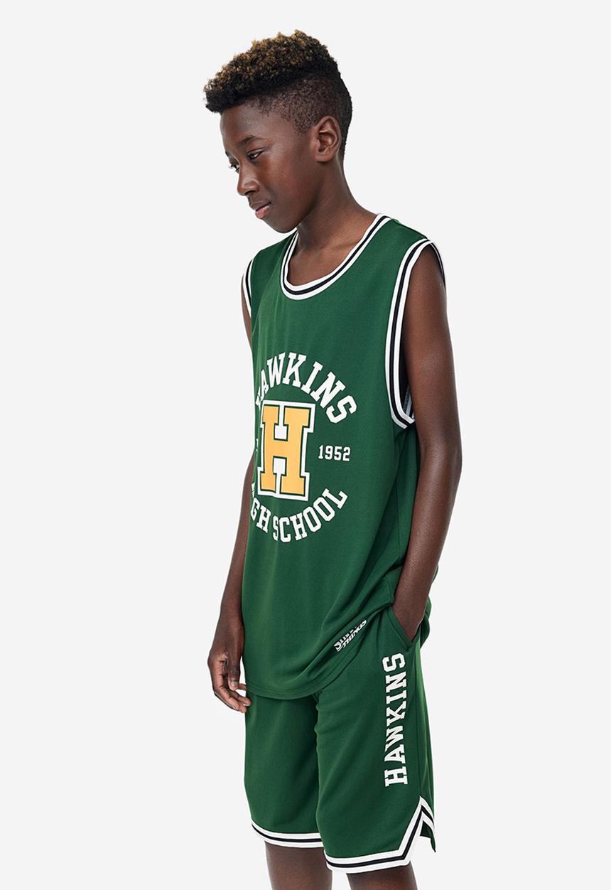 H&M - Printed vest top - dark green stranger things
