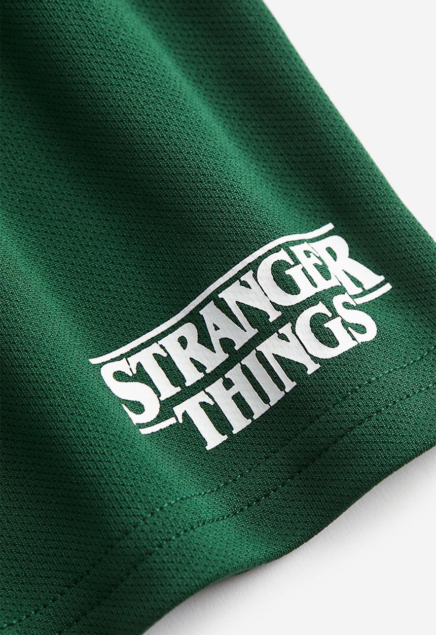 H&M - Printed vest top - dark green stranger things