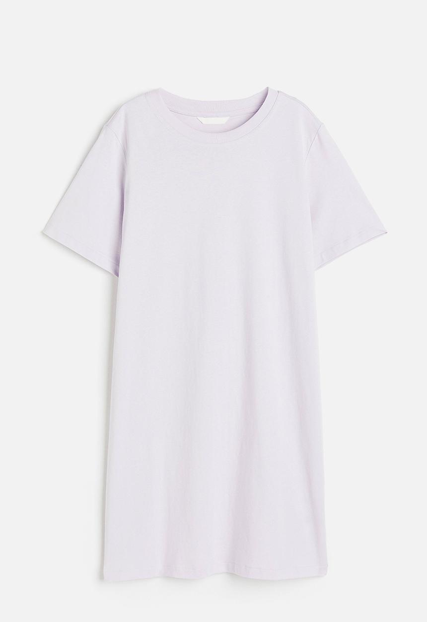 H&M - Cotton t-shirt dress - lilac