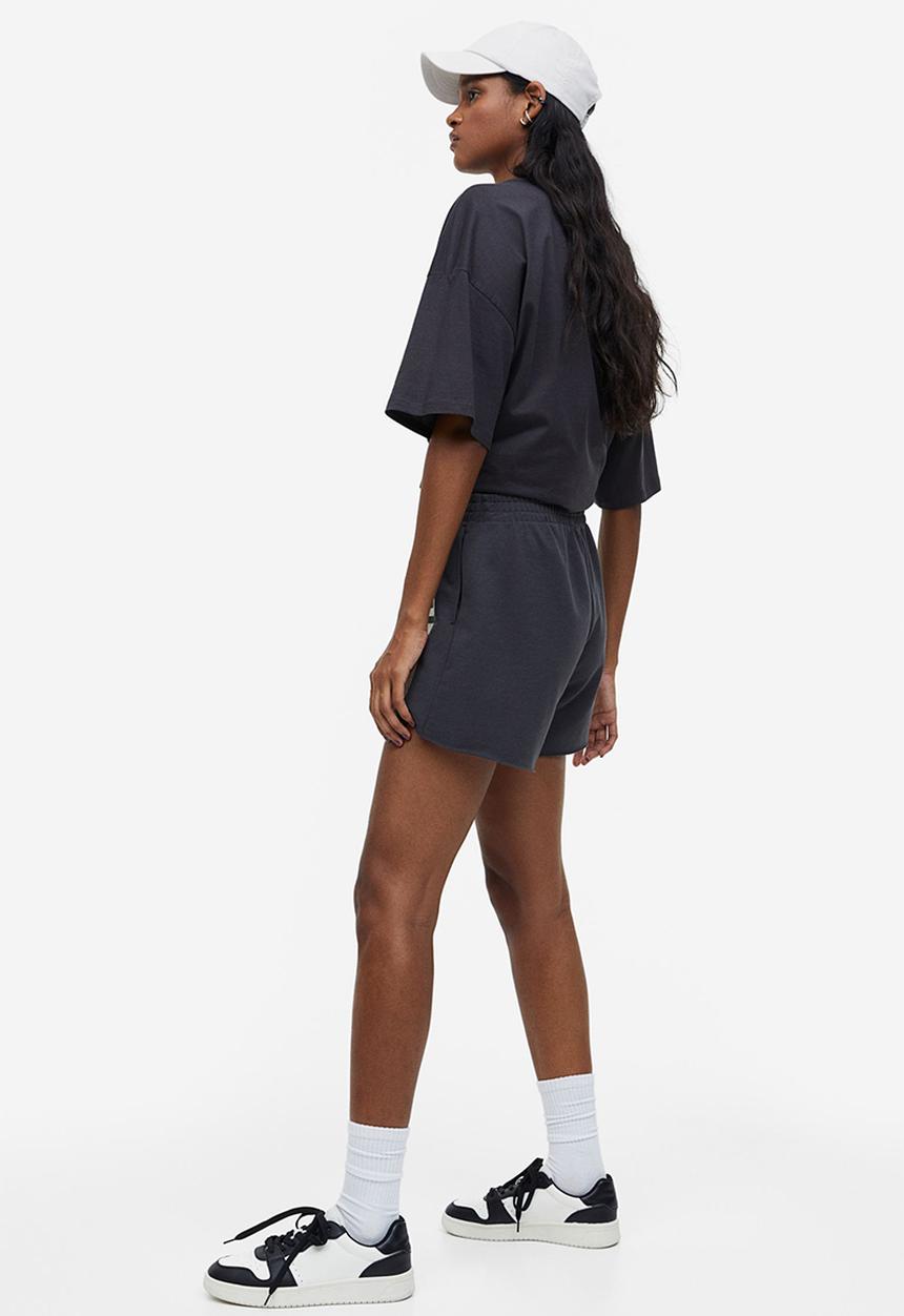 H&M - Printed sweat shorts - grey