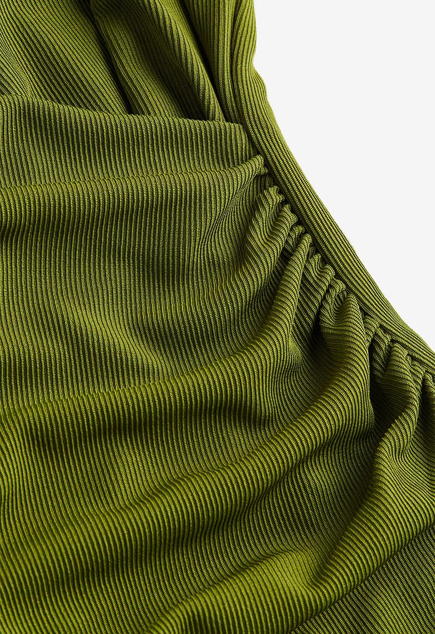 H&M - Draped jersey dress - green