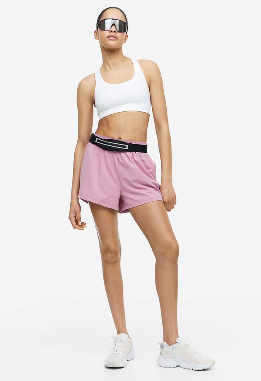 H&M - Drymove™ sports shorts - pink