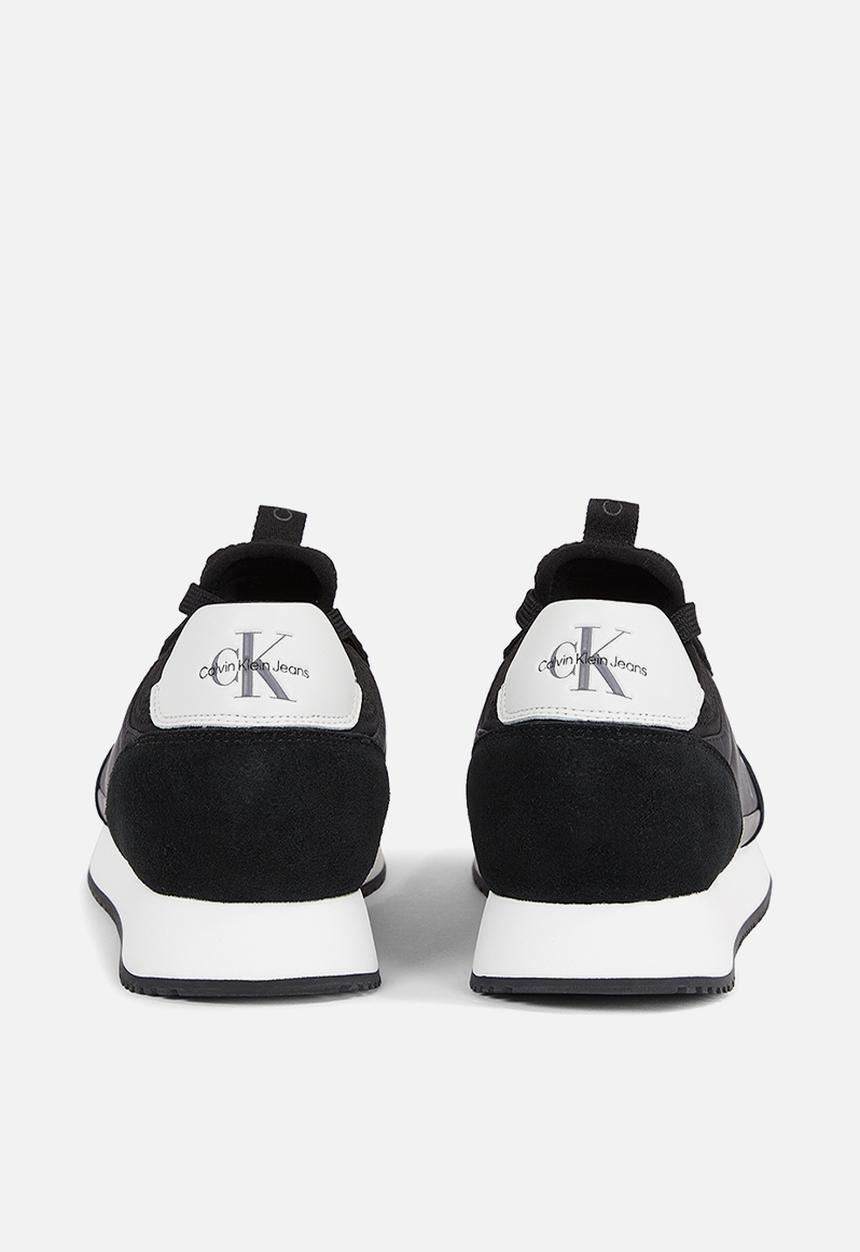 Calvin Klein - Retro runner laceup refl - black/bright white