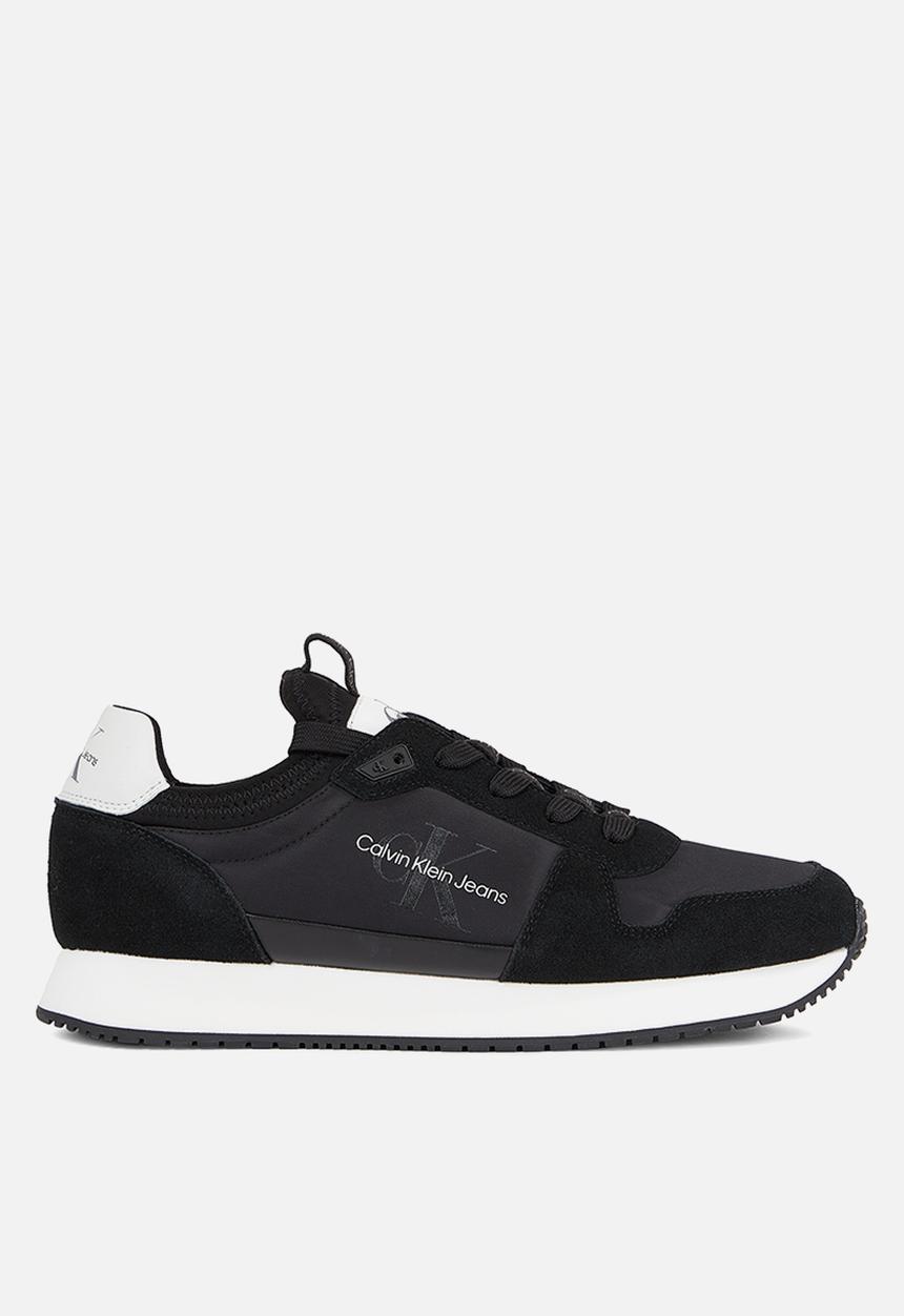 Calvin Klein - Retro runner laceup refl - black/bright white
