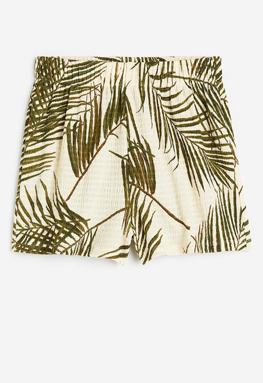 H&M - Crêpe shorts - beige ,multi