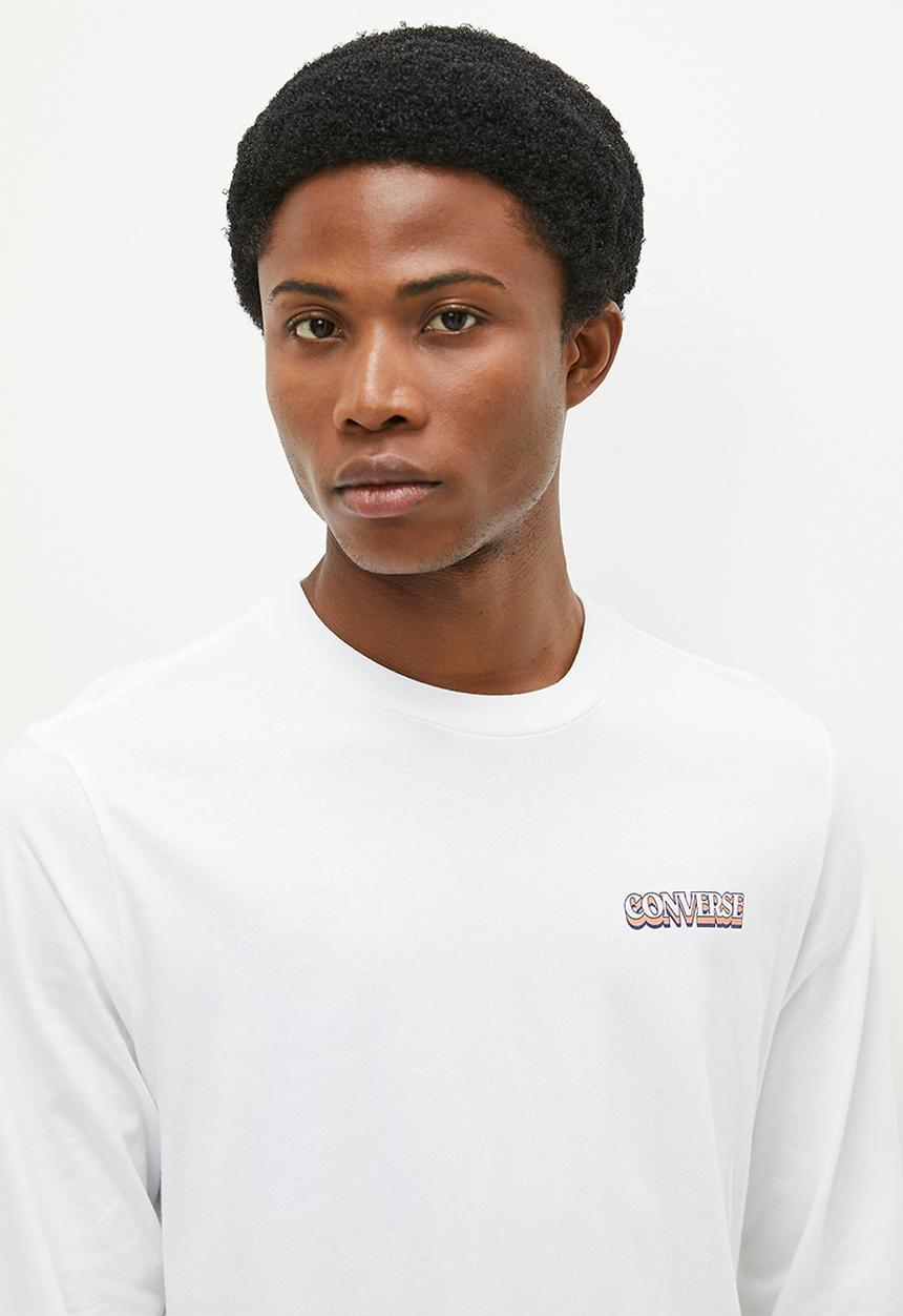 Converse - Cc Winter Vibes Long sleeve Graphic Tee - White