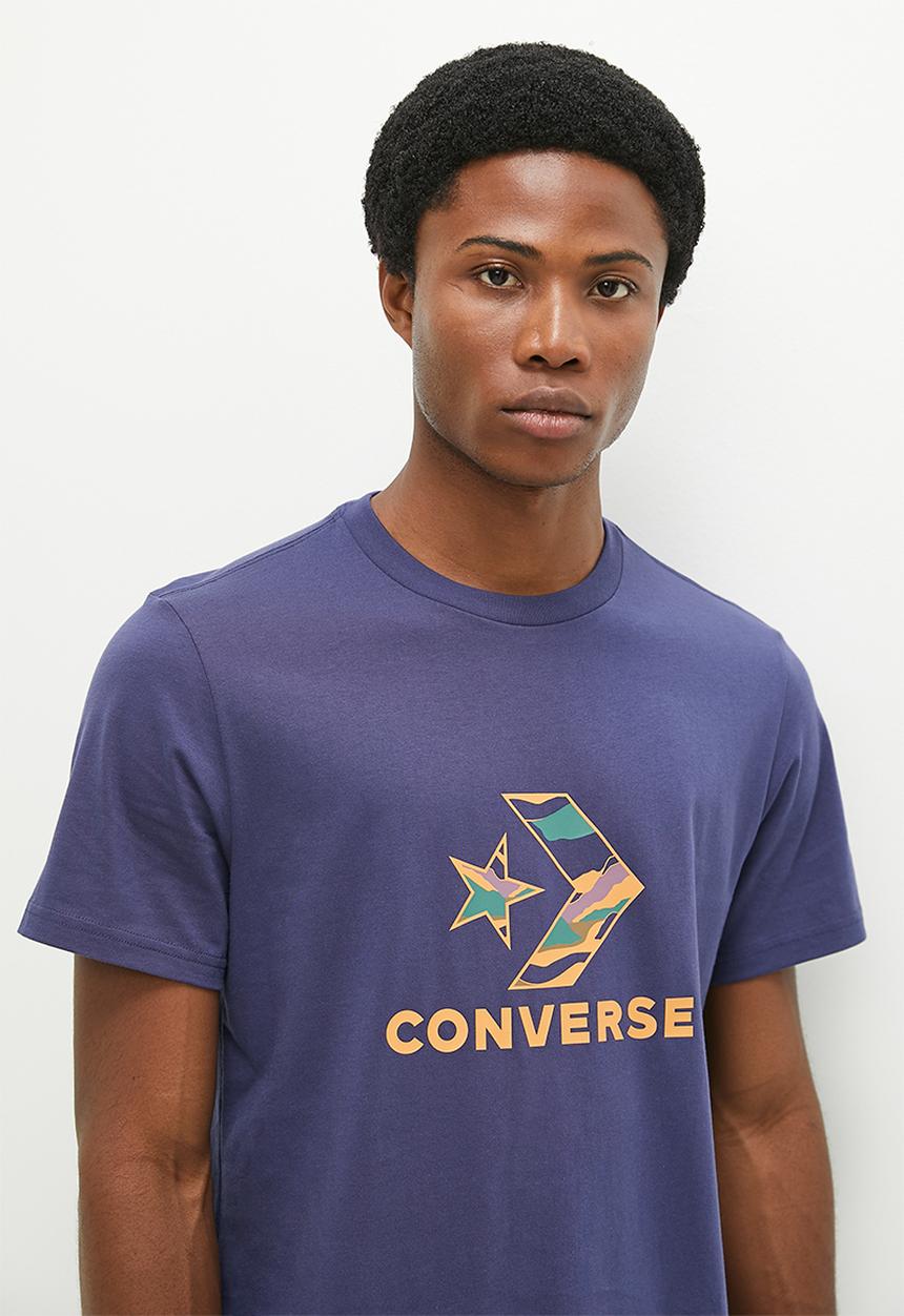 Converse - Winter star chev fill graphic tee - uncharted waters
