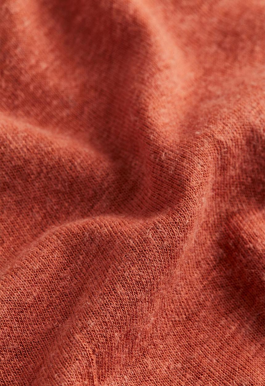 H&M - Linen-blend vest top - brick red