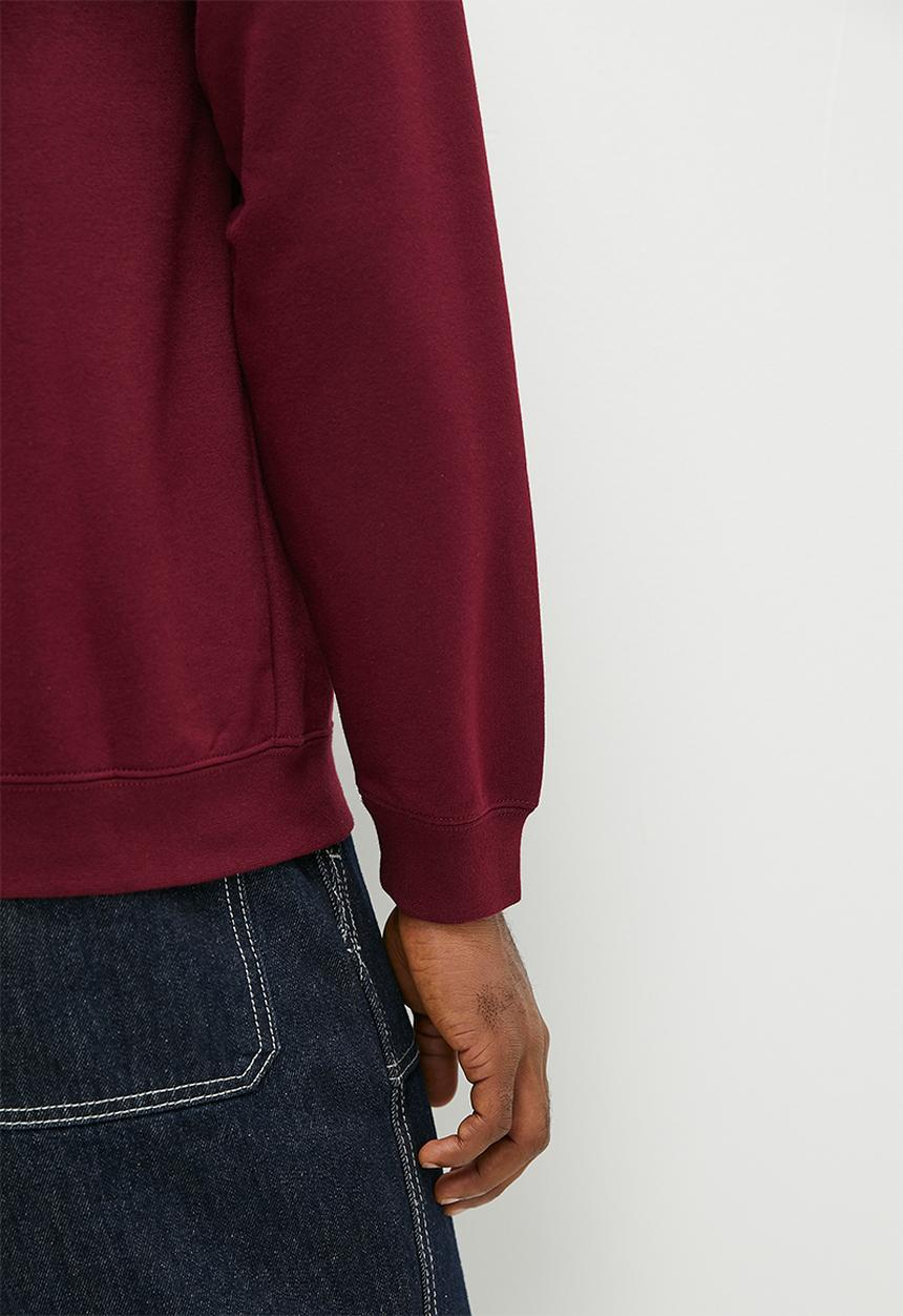 Converse - Standard Fit Center Front Large Chuck Patch Core Crew Bb - Deep Bordeaux