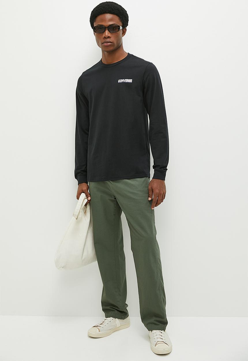 Converse - Cc winter vibes long sleeve graphic tee - converse black
