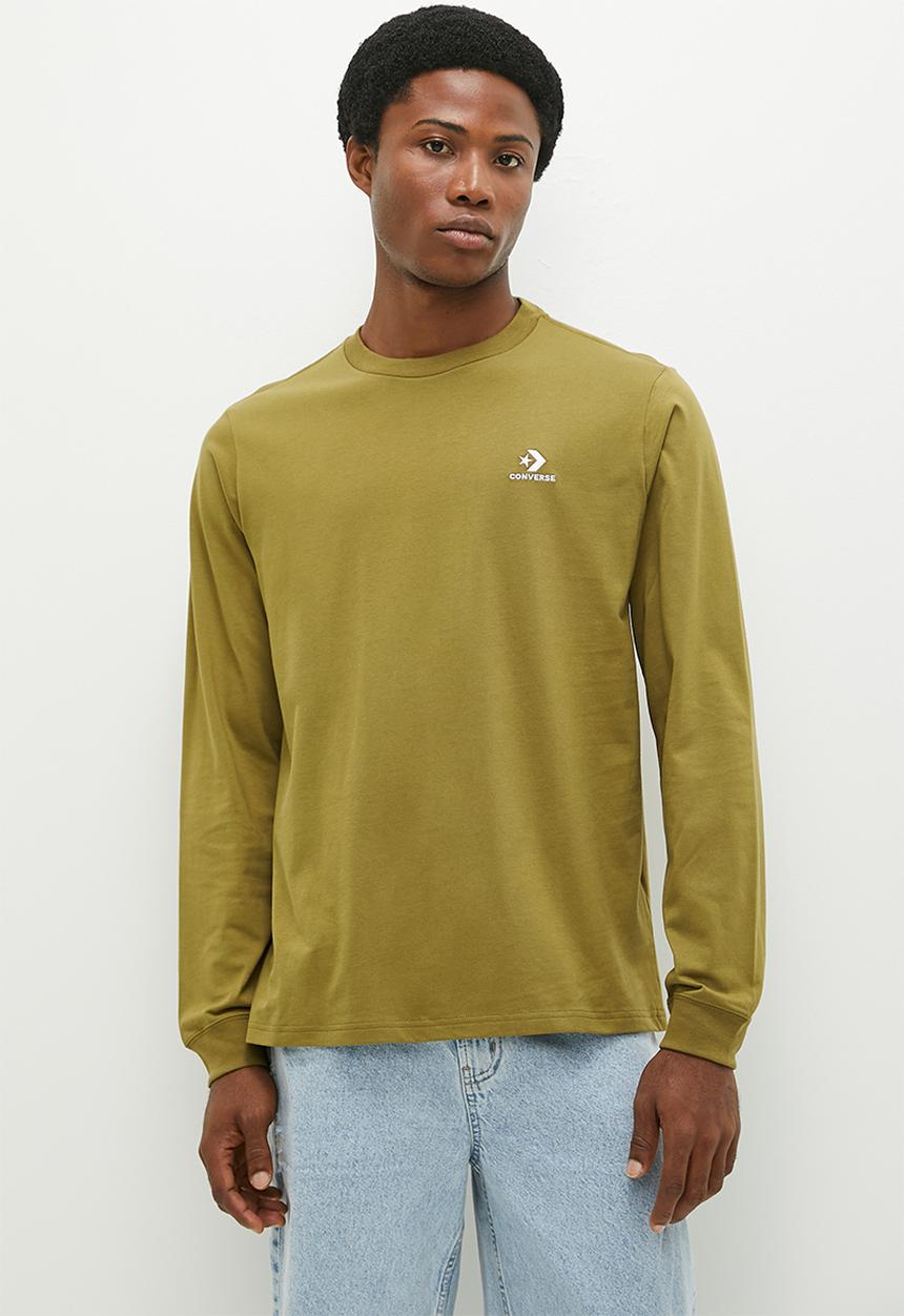 Converse - Converse Go-To Embroidered Star Chevron Long Sleeve Tee - Cosmic Turtle