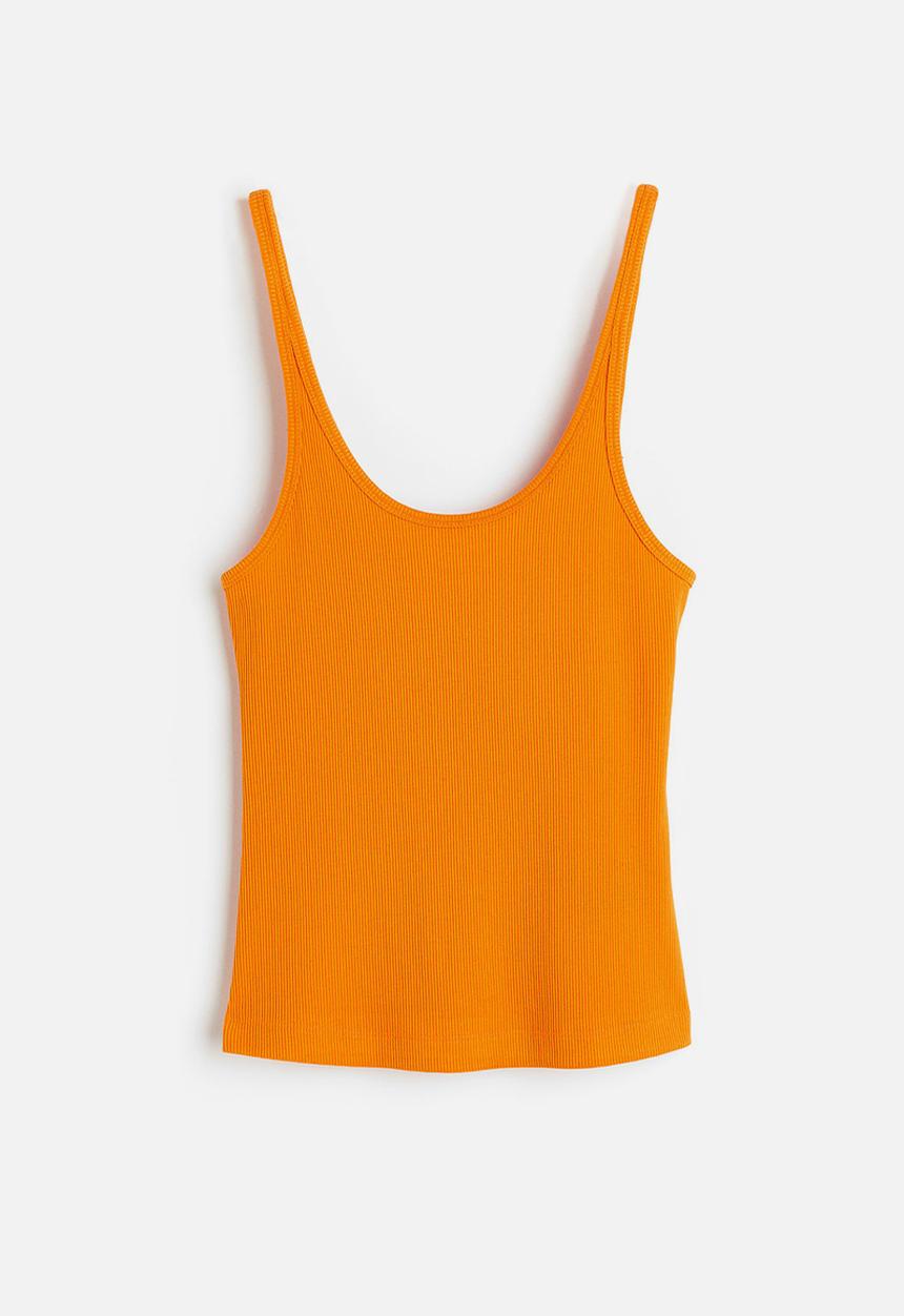 H&M - Ribbed vest top - orange