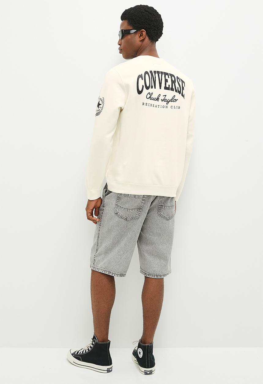 Converse - Chuck retro graphic crew - converse egret