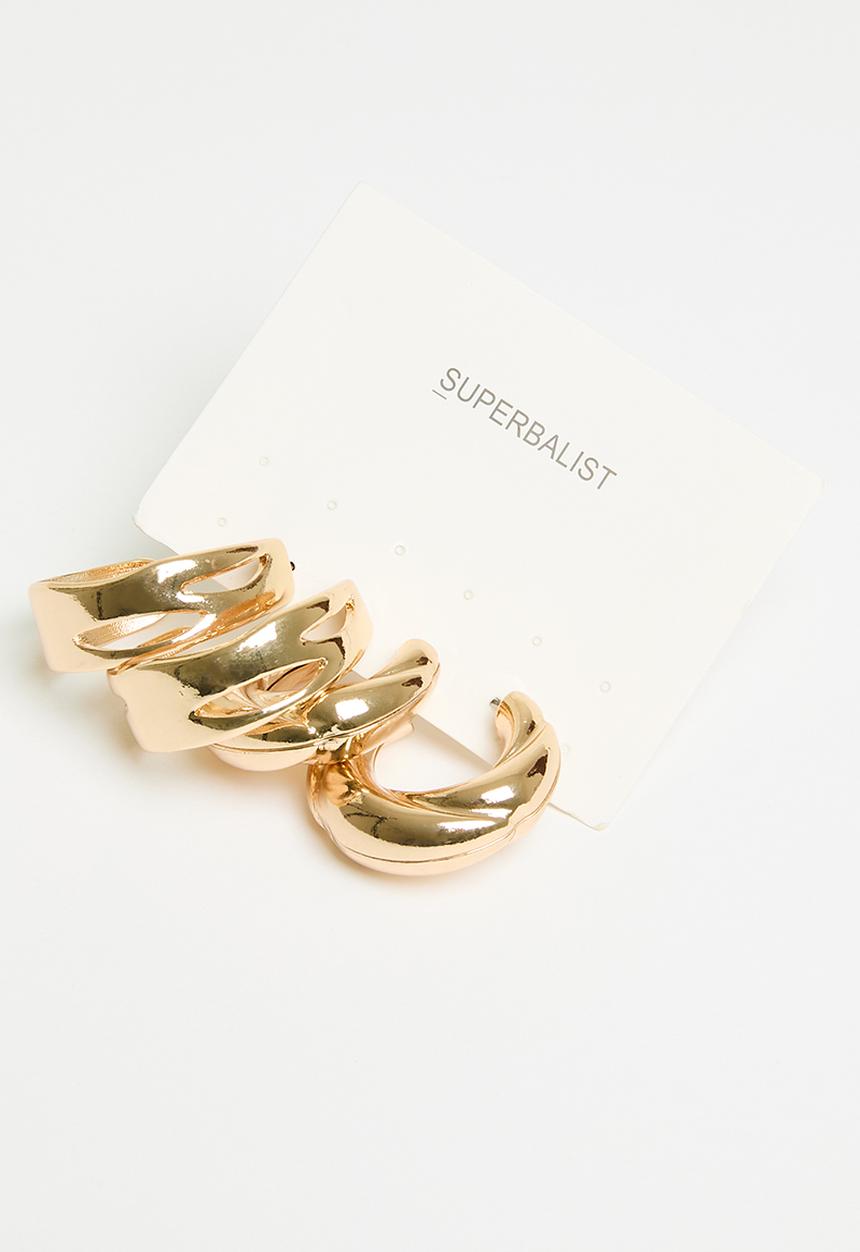 Superbalist - Kassidy earring pack - gold