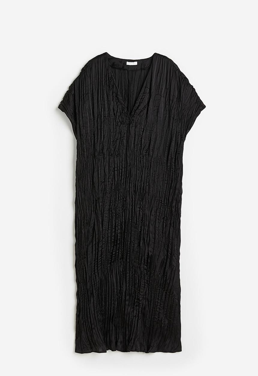 H&M - Pleated tunic dress - black