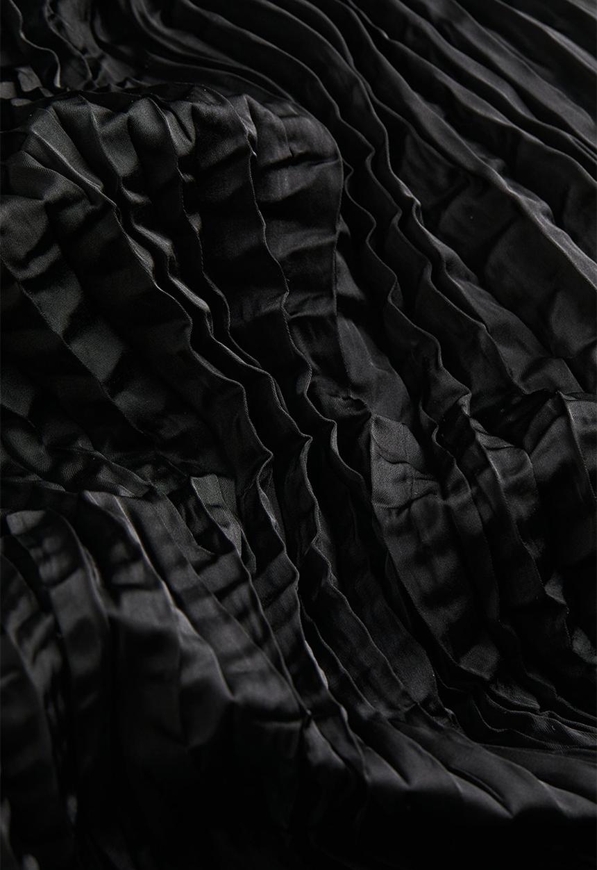 H&M - Pleated tunic dress - black