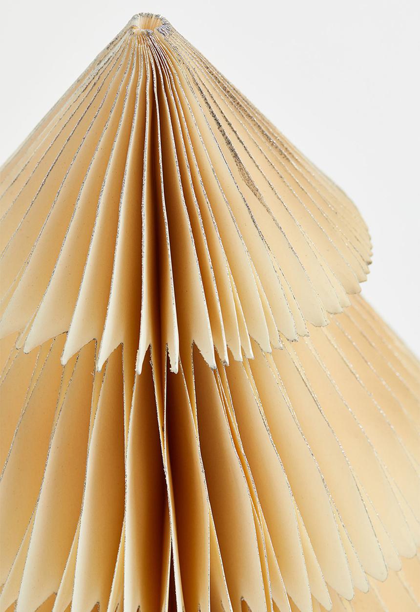 H&M - Paper christmas tree - cream/silver-coloured