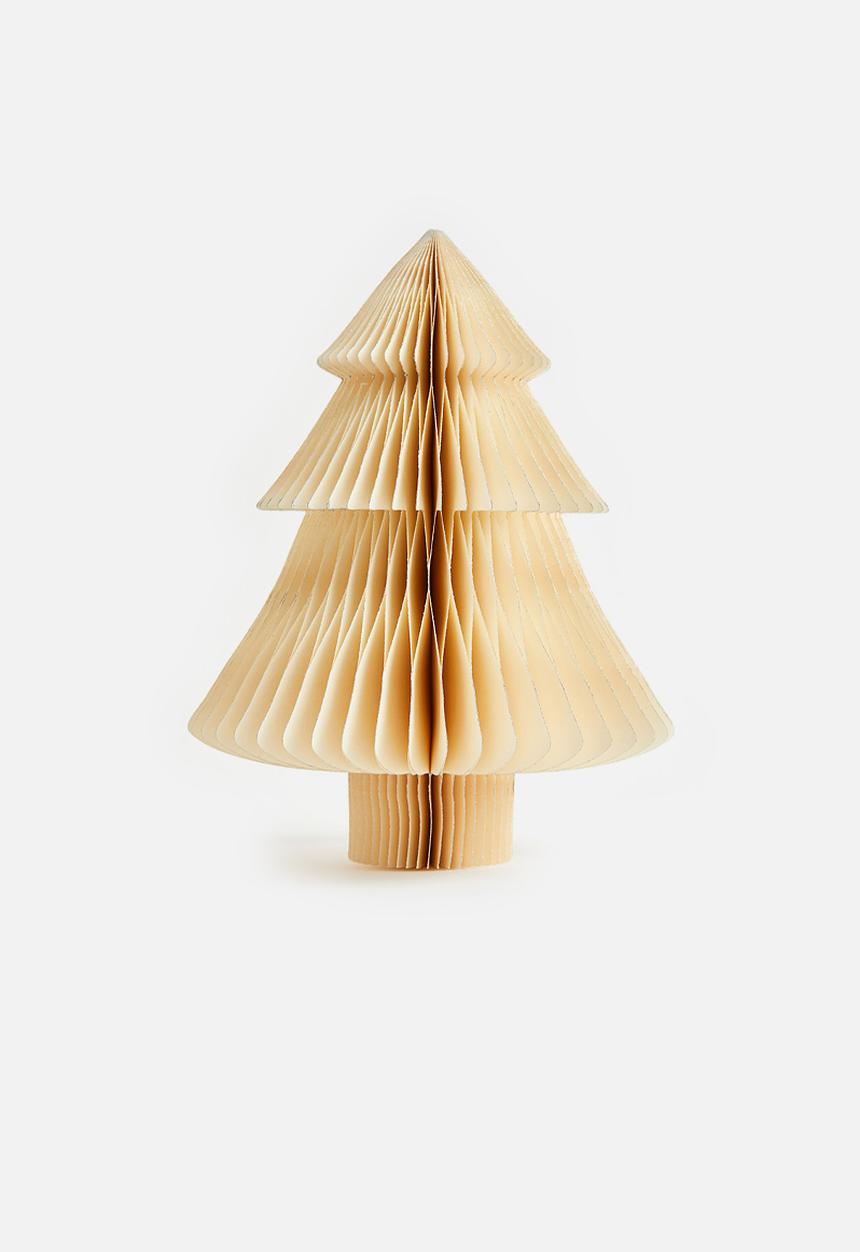 H&M - Paper tree christmas decoration - cream/silver-coloured
