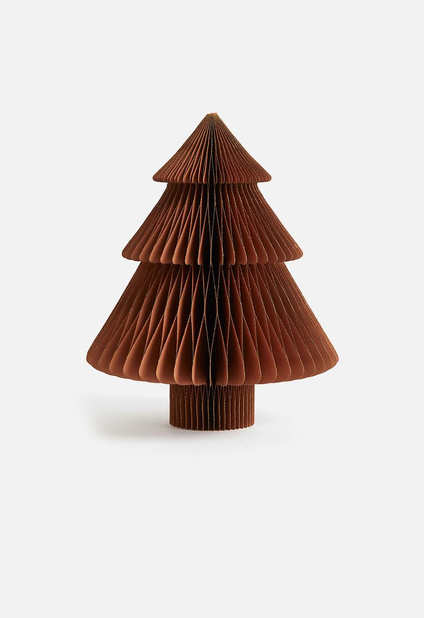 H&M - Paper tree christmas decoration - brown