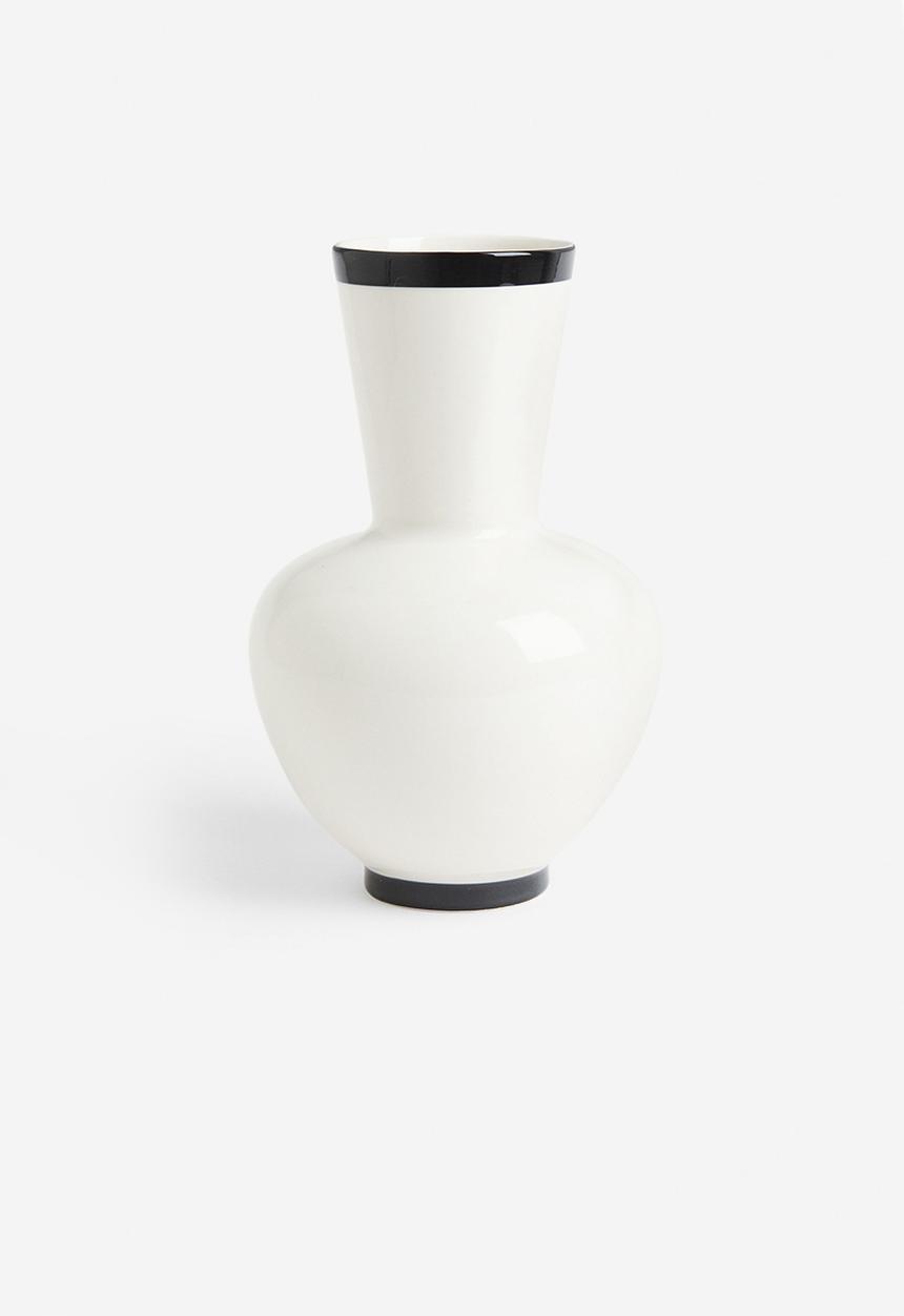 H&M - Tall porcelain vase - white