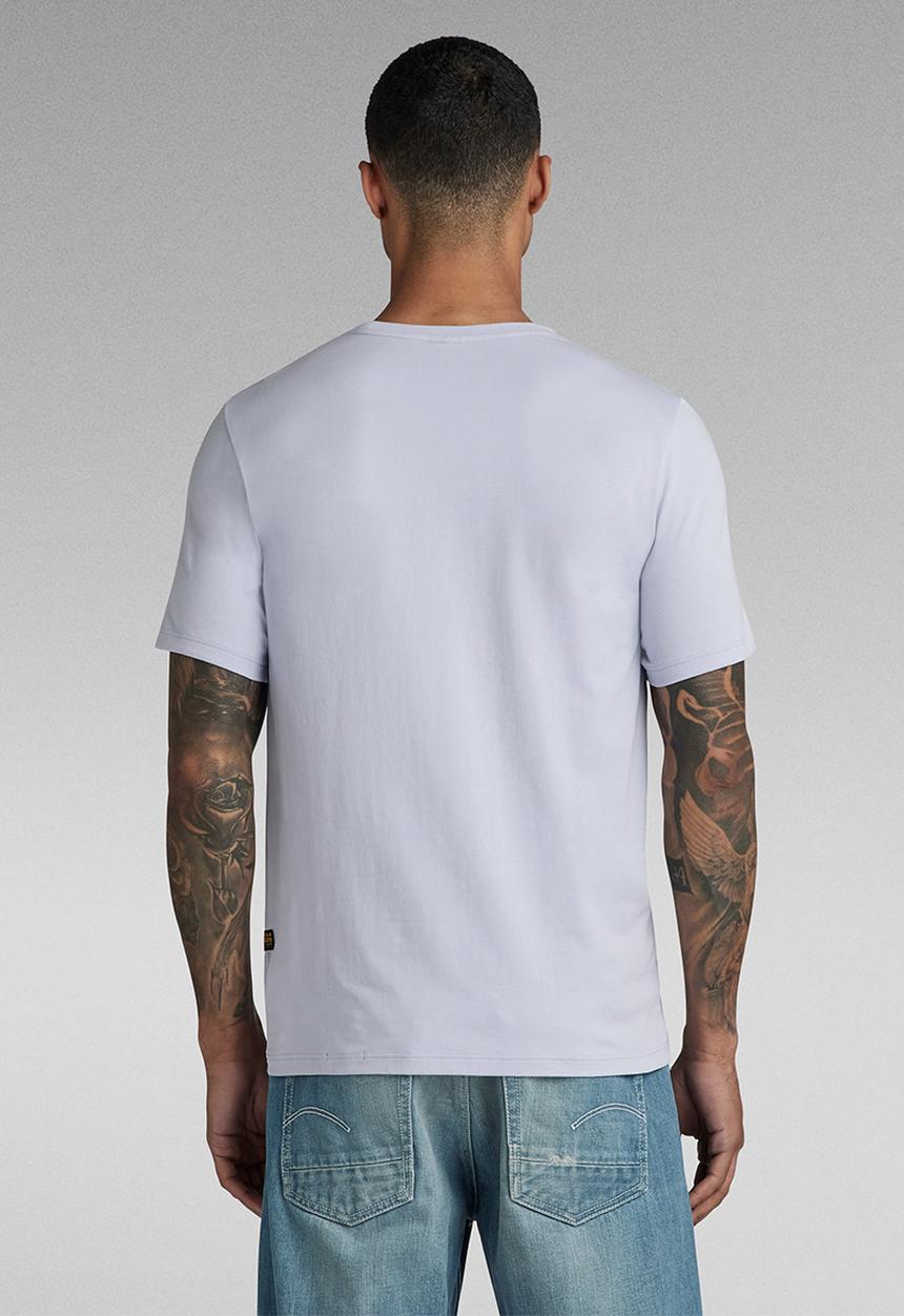 G-STAR - Slim base r t s\s compact stretch jersey o - icelandic blue
