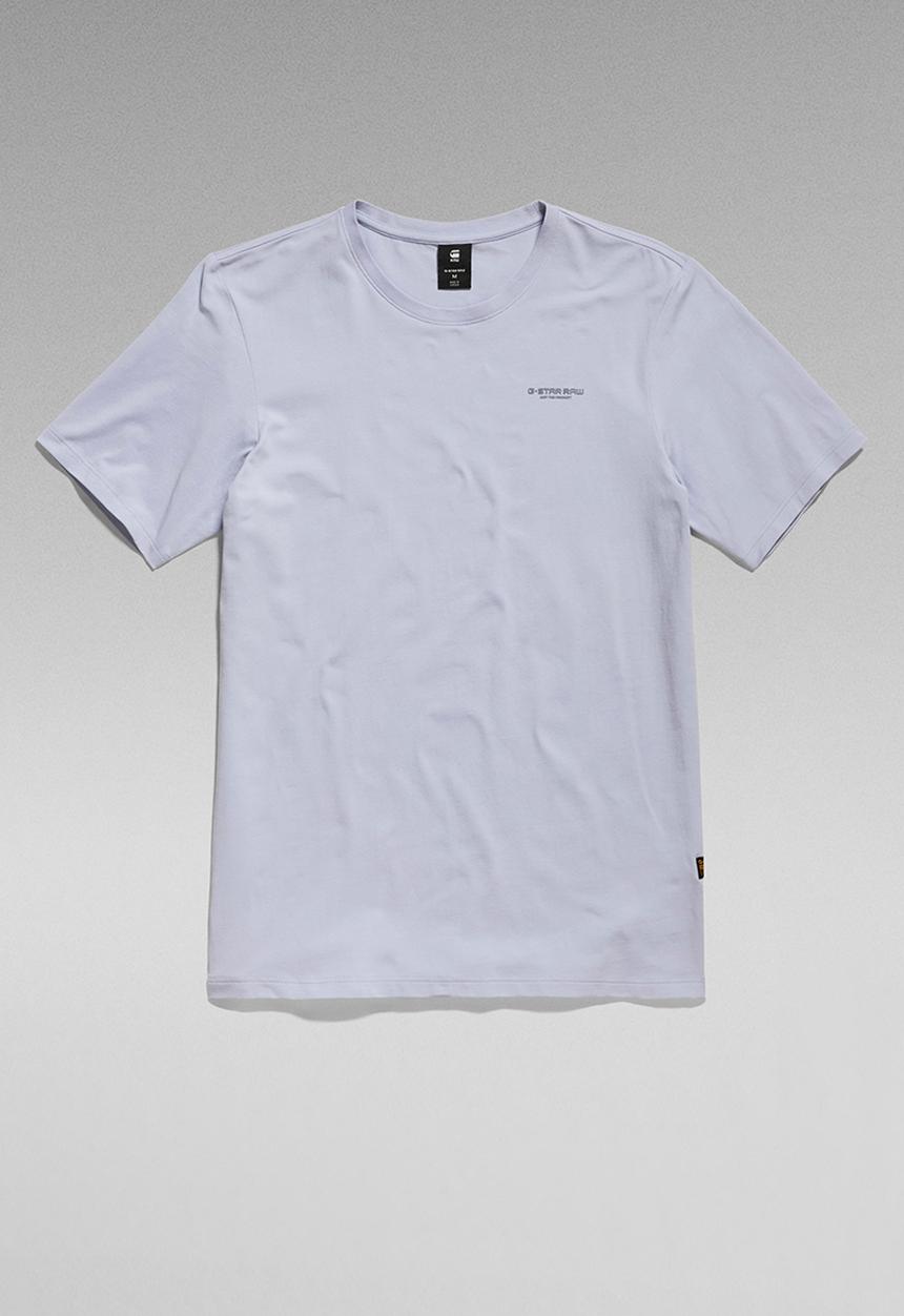 G-STAR - Slim base r t s\s compact stretch jersey o - icelandic blue