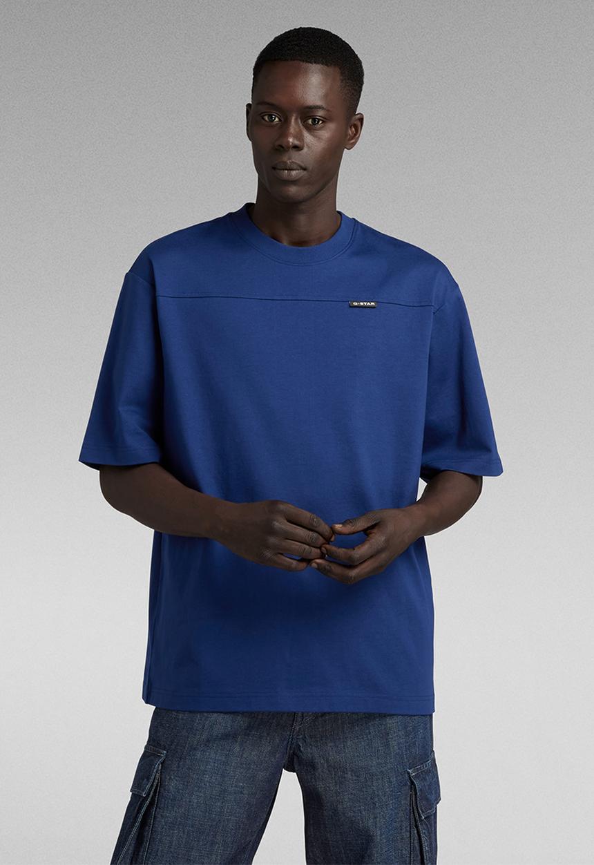 G-STAR - Boxy base 2.0 r t dry jersey o - ballpen blue