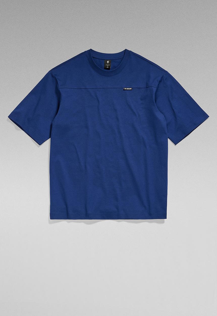G-STAR - Boxy base 2.0 r t dry jersey o - ballpen blue