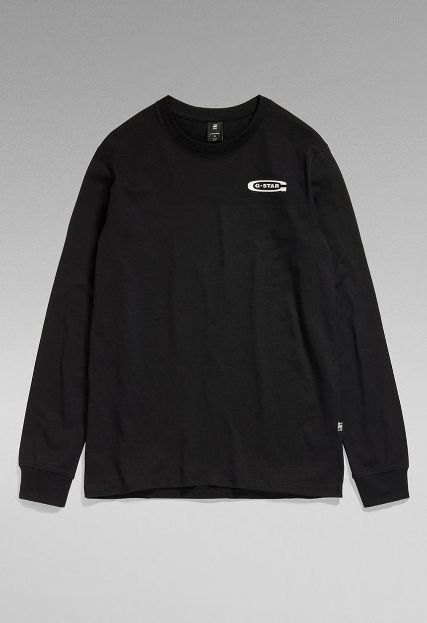 G-STAR - Old school chest gr r t l\s dry jersey o - dark black