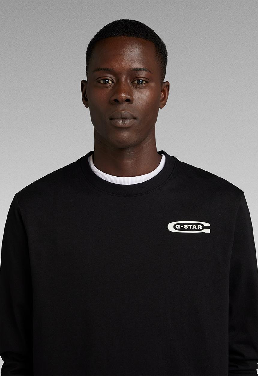 G-STAR - Old school chest gr r t l\s dry jersey o - dark black