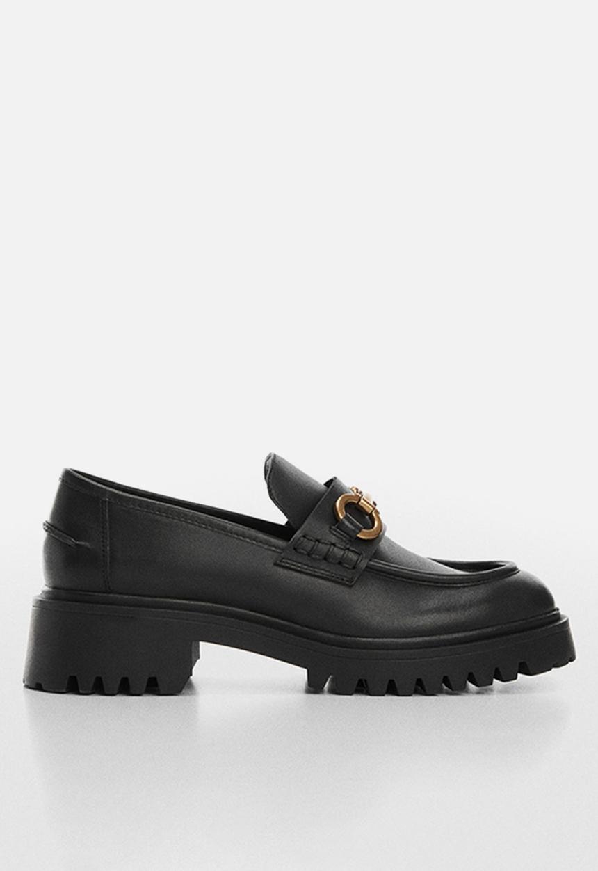 MANGO - Chus chunky loafer - black