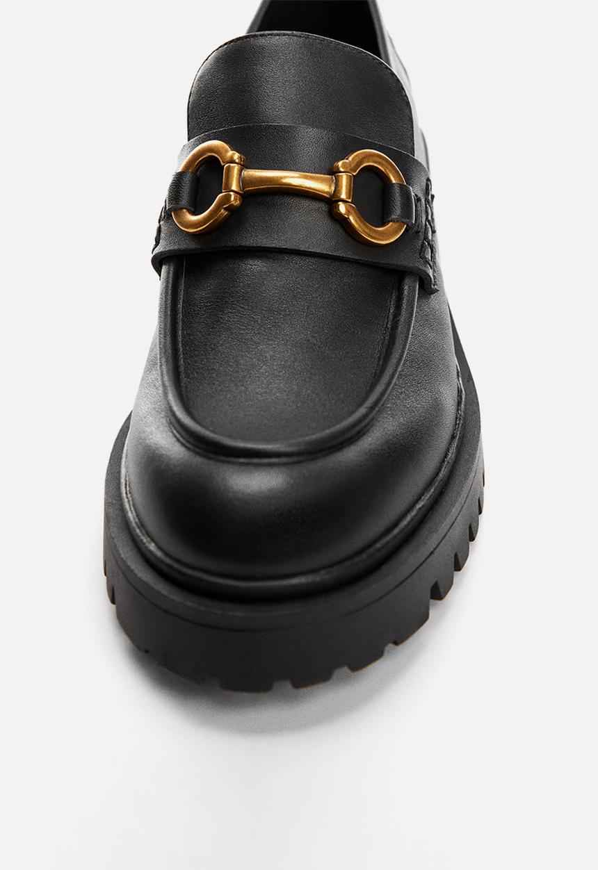 MANGO - Chus chunky loafer - black