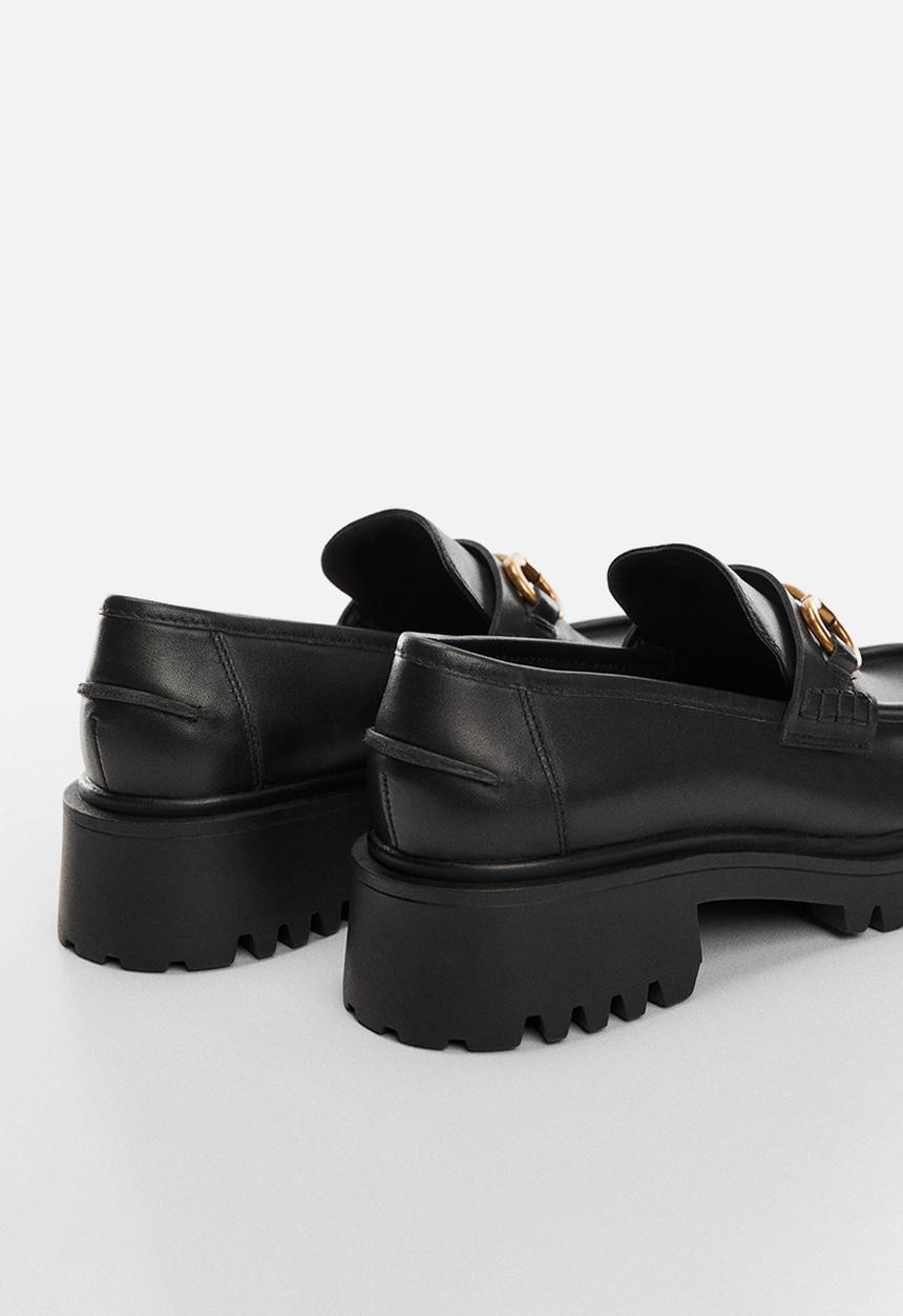 MANGO - Chus chunky loafer - black