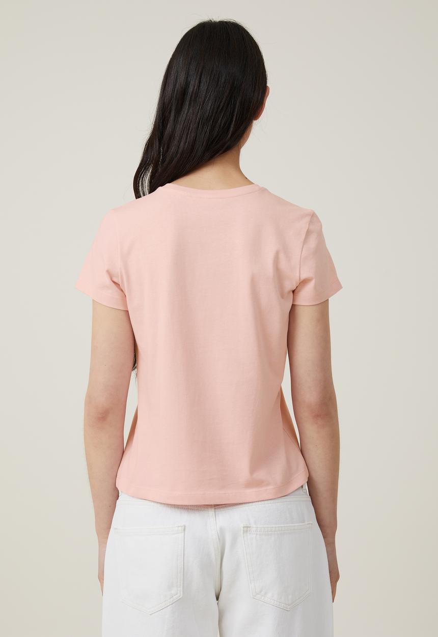 Cotton On - Plus The 91 Tee - Chalk Pink