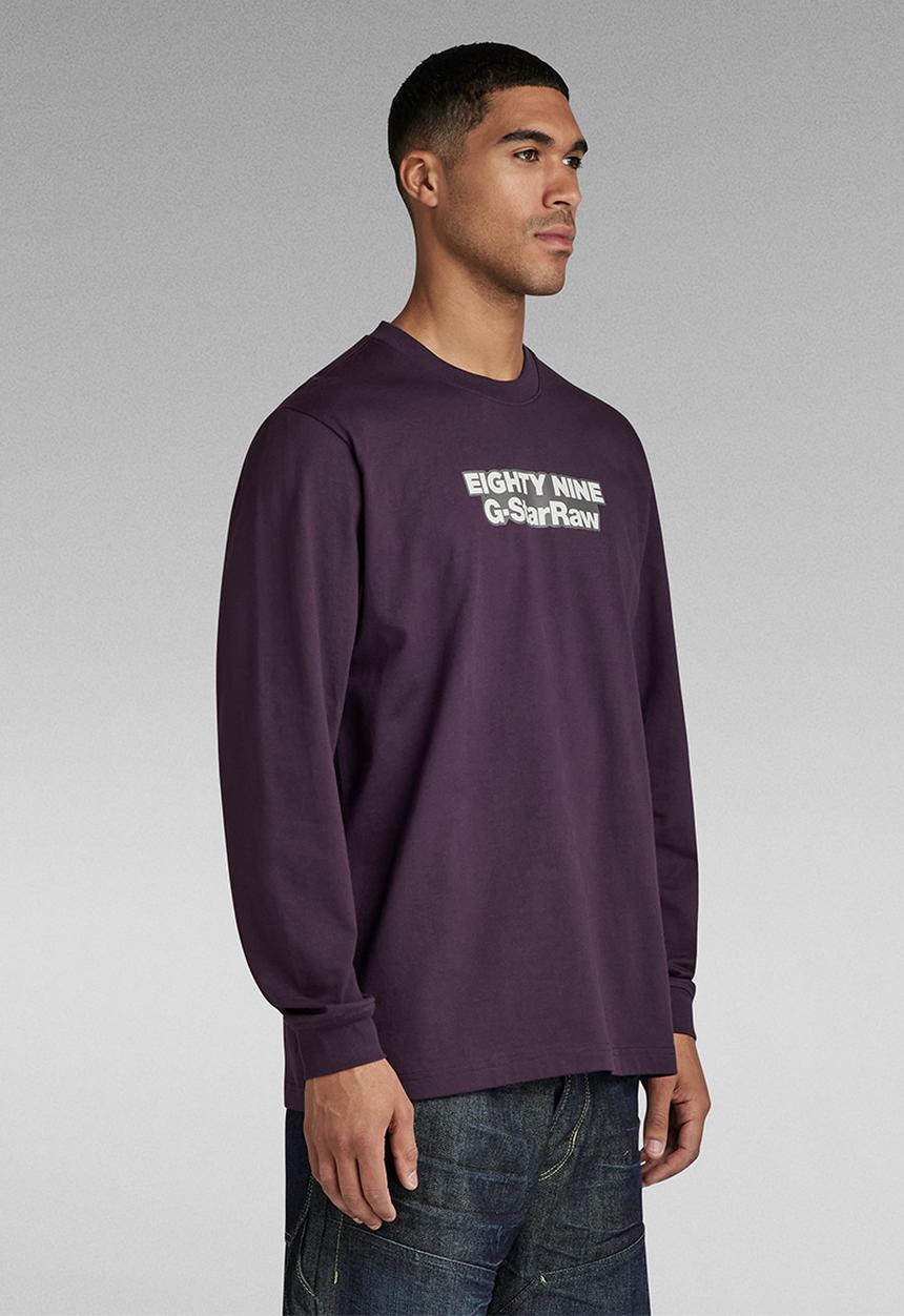 G-STAR - Eighty nine gr loose r t l\s dry jersey o - lt maze