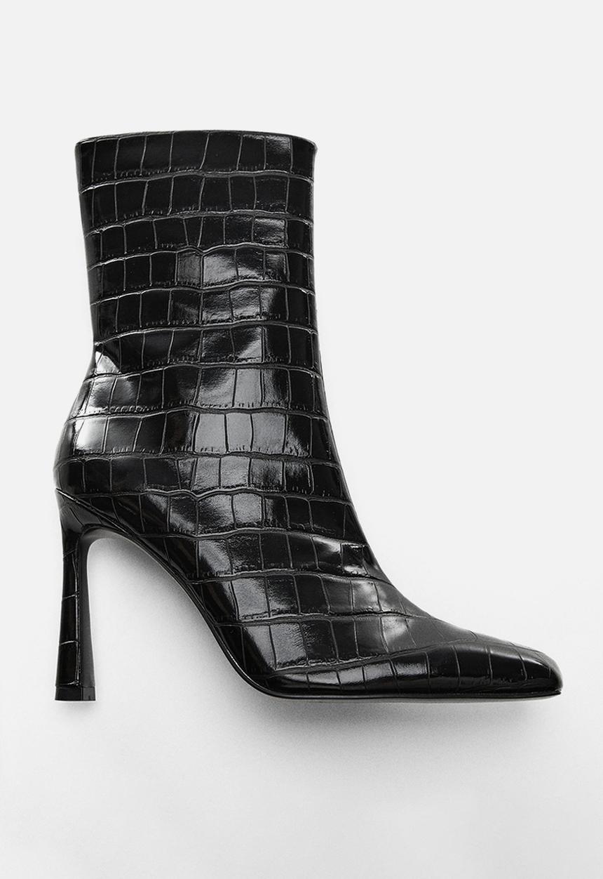 MANGO - Moderat ankle boot - black