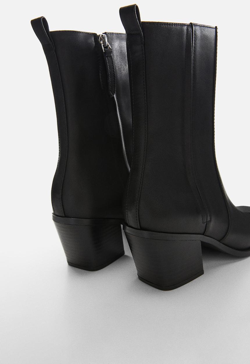 MANGO - Stretchy ankle boot - black