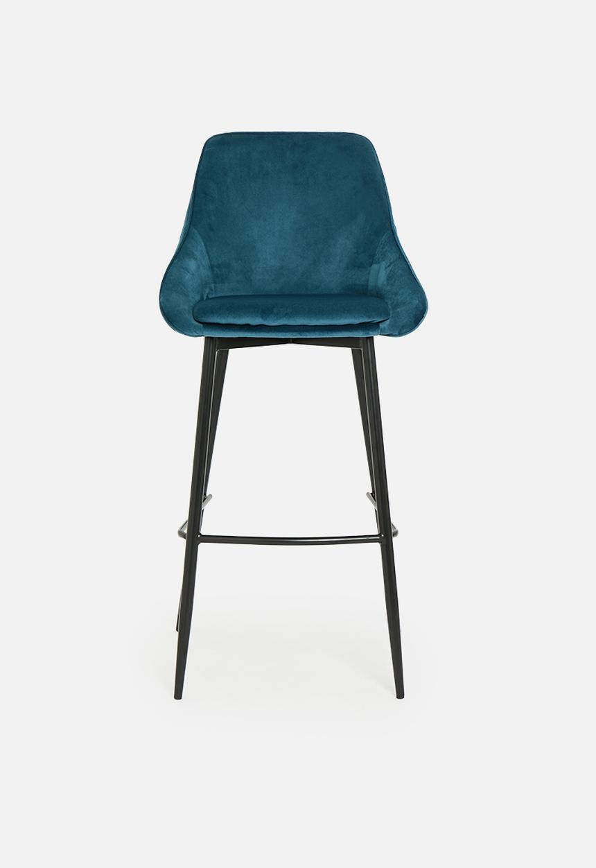 Sixth Floor - Zakary bar chair - blue