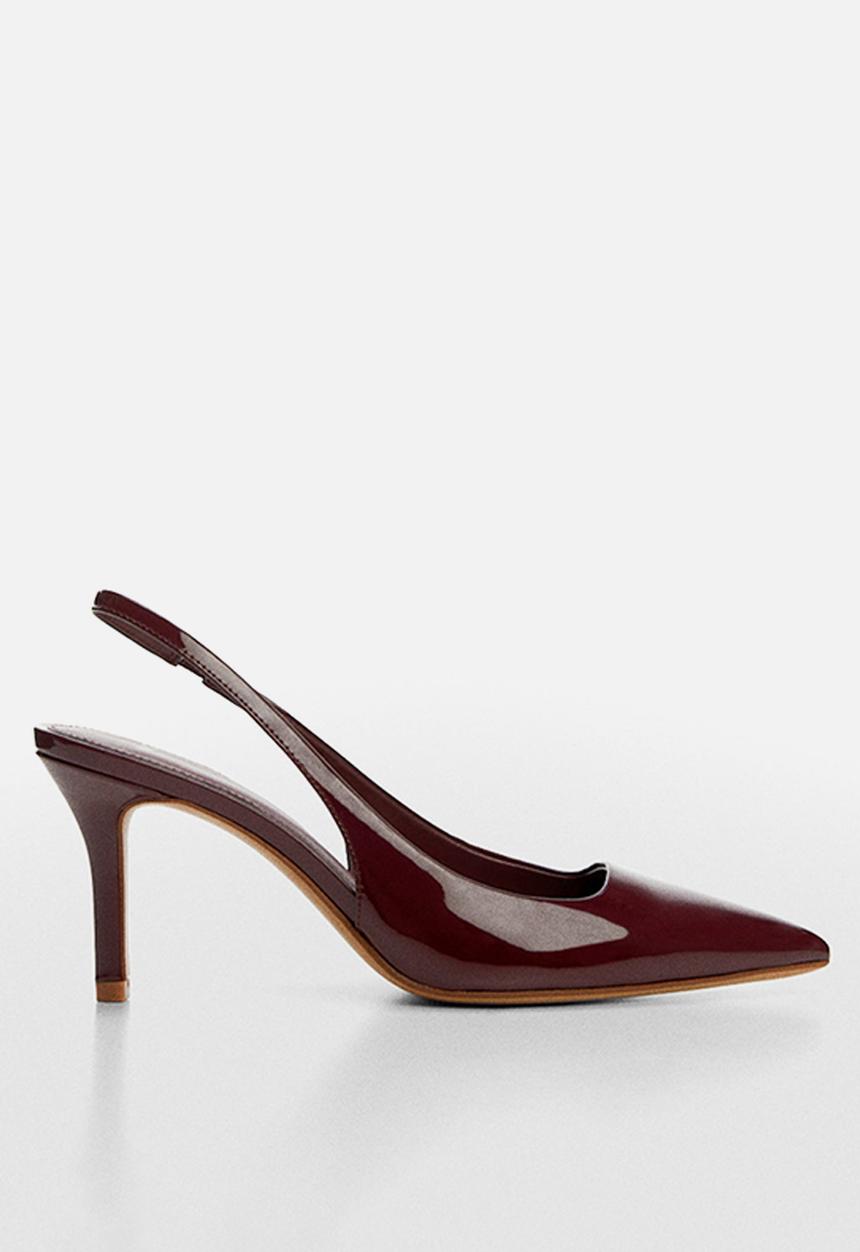 MANGO - Son slingback court - dark red